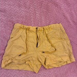 Vibrant Yellow Women's Cargo Shorts